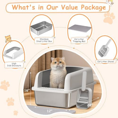 Stainless Steel Litter Box - Image 2