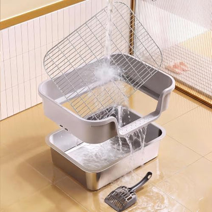 Stainless Steel Rabbit Litter Box - Image 7