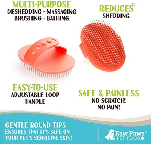 Raw Paws Hand-Held Grooming Pin Brush - Image 2