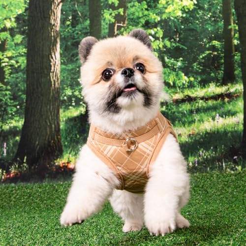 Puppia Corwin Dog Vest Harness B Fashionable Checkered Pattern Spring Summer - Image 3