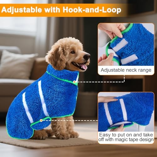 Unicorn Catcher Dog Bathrobe Super Absorbent Quick Drying Robe - Image 4