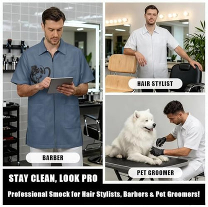 Men’s Pet Barber Jacket, Professional Design Water & Hair Proof - Image 5