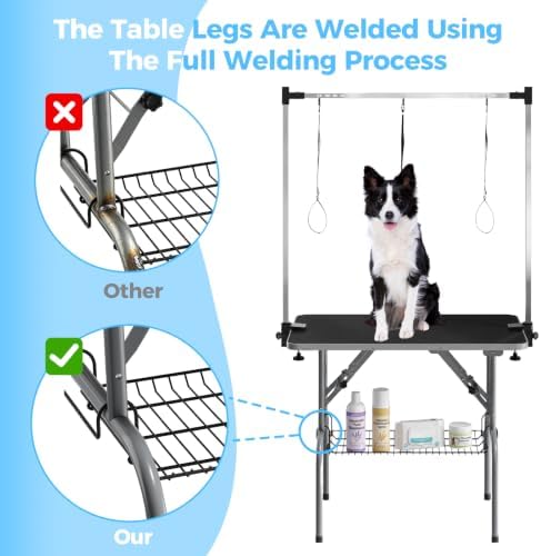 Garvee 36'' Foldable Dog Grooming Table, Professional Pet Grooming Tablel - Image 5