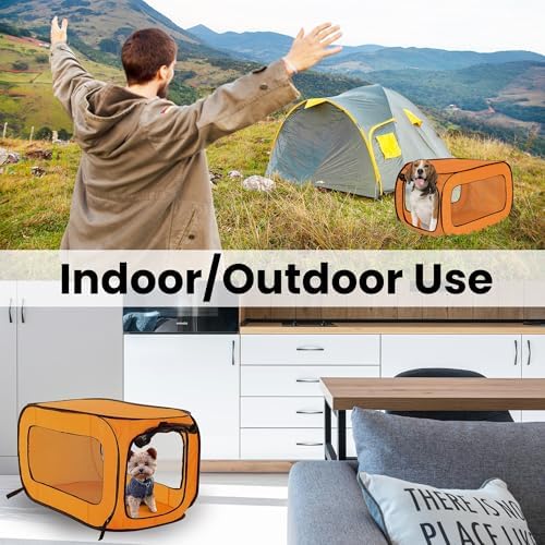 Portable Collapsible Pop Up Kennel - Image 6