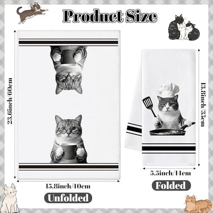 Cute Cats Hand Towel - Image 2