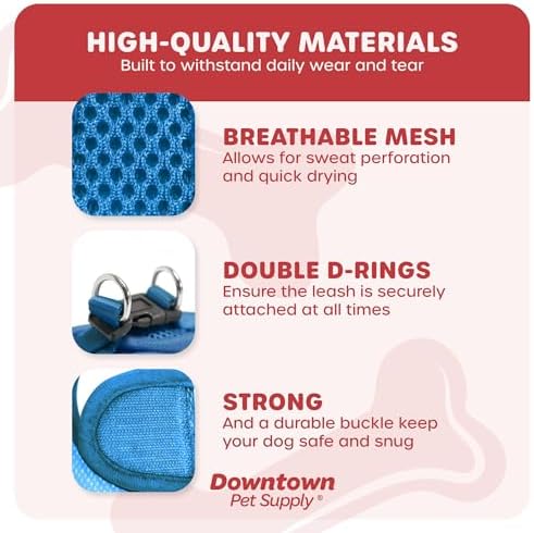 Downtown Pet Supply Step in Dog Harness No Pull, Cobalt - Image 4