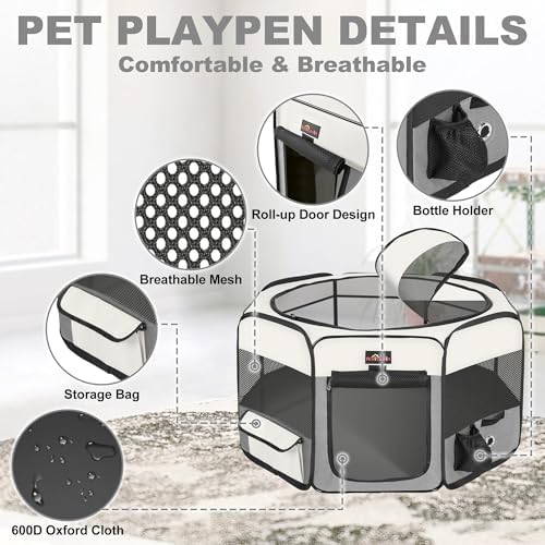 Aivituvin Dog Playpen Foldable Pet Play Pens - Image 2