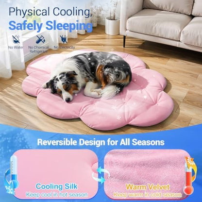 Q-Max>0.5 Dog Cooling Mat, Cloud Pink - Image 3