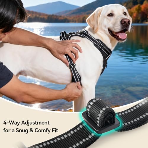 PHOEPET Reflective Dog Harness No Pull Large Breed Vest - Image 6