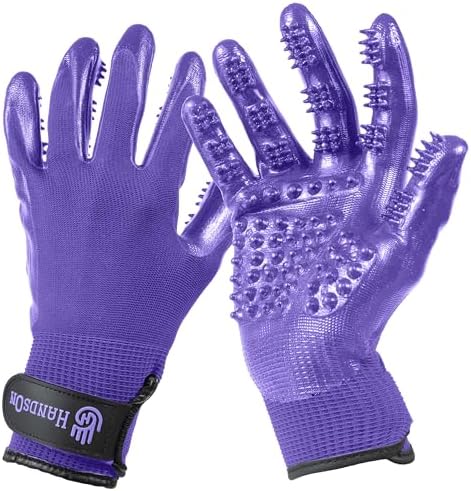 H HandsOn Pet Grooming Gloves by HandsOnPatentedOriginalGroomingBathingGloves