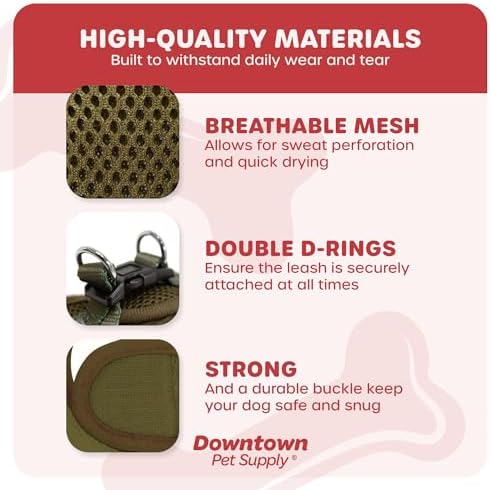 Downtown Pet Supply Step in Dog Harness No Pull, Hunter Green - Image 4