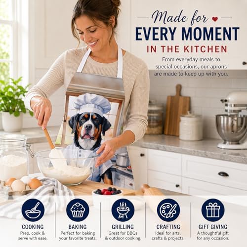 Caroline's Treasures Greater Swiss Mountain Dog The Chef Apron Cooking Kitchen - Image 6