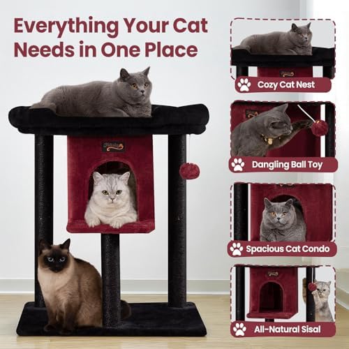 Cat Tree Tower Scratching Post for Indoor Large Adult Cats - Image 5