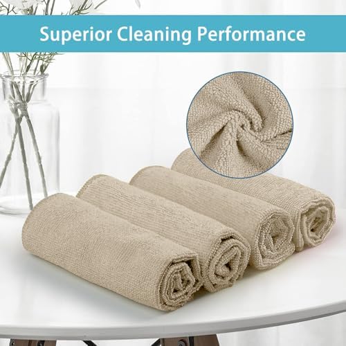HOMEXCEL 8PK Microfiber Cleaning Cloth, Cleaning Rags - Image 3