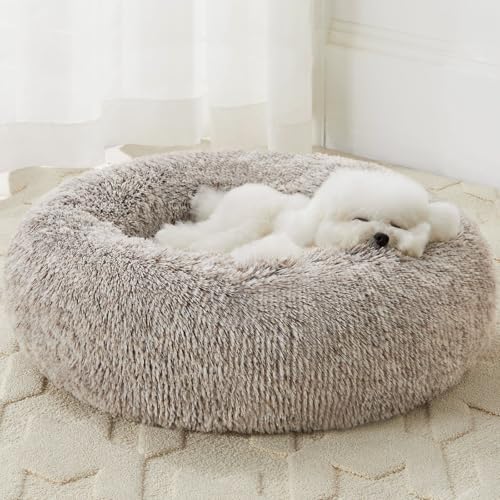 WNPETHOME Large Round Calming Dog Bed Cat Bed by WNPETHOMEPETSHOME