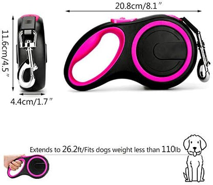 Segarty 26ft Dog Leash Retractable, 8m Dog Leads Long - Image 4