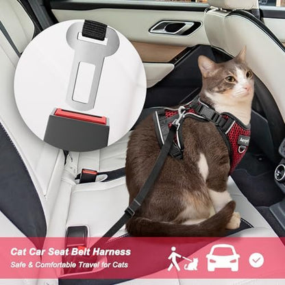 Cat Harness and Leash for Walking Escape Proof Soft Adjustable Cat Leash - Image 4