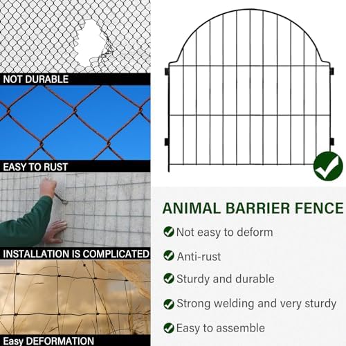 6 Panels No Dig Decorative Garden Fence - Image 6