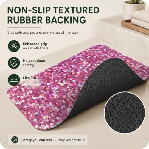 Natural Diatomaceous Earth Bath Mat, Ultra Thin Quick Dry Floor Rug - Image 5