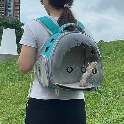 Portable Travel pet Backpack Carrier Hamster Bag Guinea Pig Bird Small Dog cat - Image 5