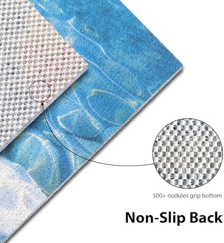 Square Shower Mat, Yonala 24 x 24 Inch Stylish Non Slip Shower Mats - Image 3