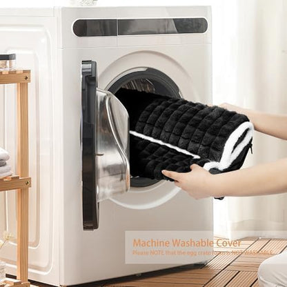 Orthopedic Large Dog Bed Pillow Pet Sofa Bed 48''X30'' Black - Image 4