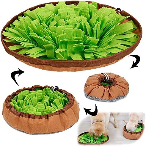 AWOOF Pet Snuffle Mat for Dogs, Interactive Feed Game for Boredom, Encourages by AWOOF