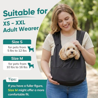 Dog Sling Carrier Front with Thicken Bottom Support - Image 4