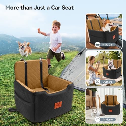 GL GLENSLAVE Dog Car Seat for Small/Medium Dogs Under 35lbs, Memory Foam Dog - Image 5