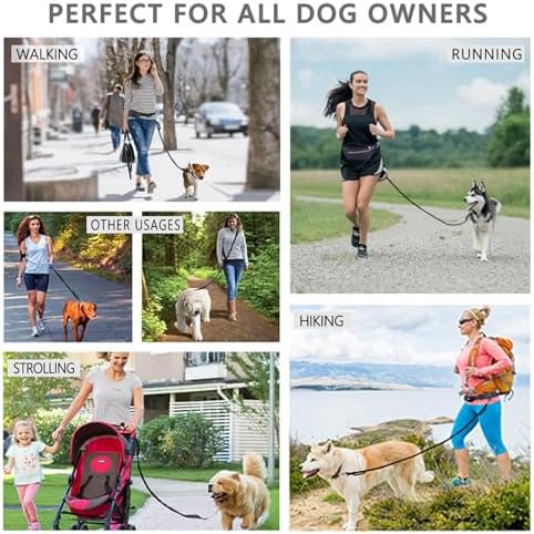 LANNEY Hands Free Dog Leash, Waist Running Leash - Image 7