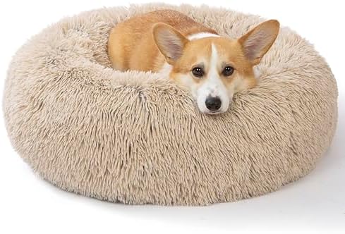 SAVFOX 30 inches Calming Donut Dog Bed by SAVFOX