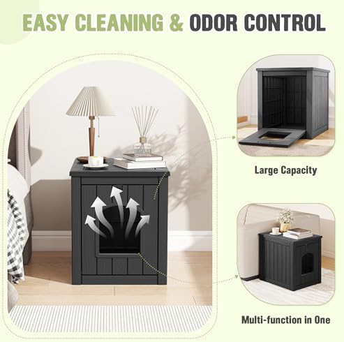 Cat Litter Box Enclosure, Feral Outdoor Cat Enclosure Weatherproof - Image 3
