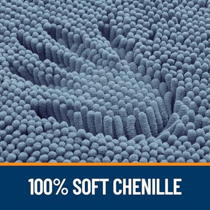 OLANLY Bathroom Rugs 34x21, Extra Soft Absorbent Chenille Bath Rugs - Image 3