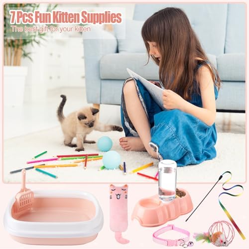 Tioncy 7 Pcs Kitten Litter Box Starter Kit - Image 7