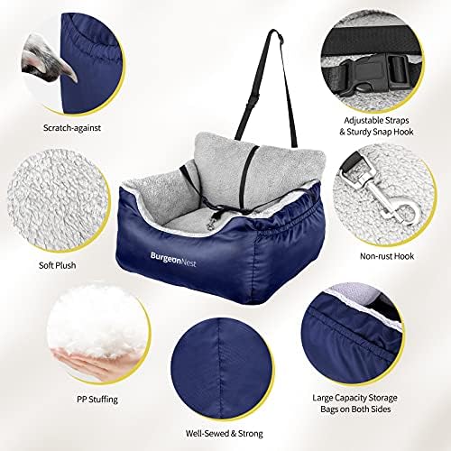 BurgeonNest Dog Car Seat for Small Dogs & Cats Under 25 lbs - Image 3