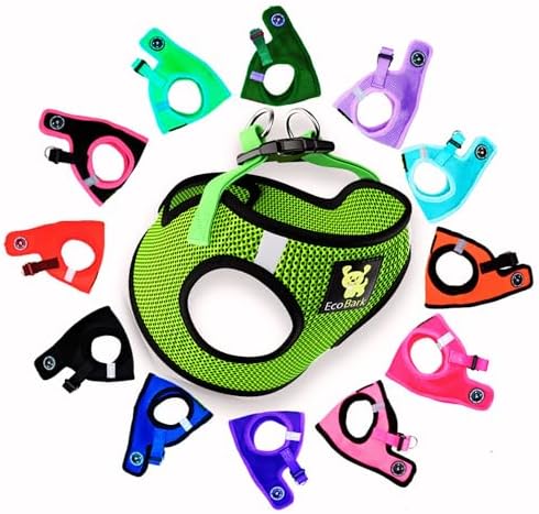 EcoBark Step in Dog Harness, Eco Friendly Teacup Dog Harness, Size XXS by EcoBark