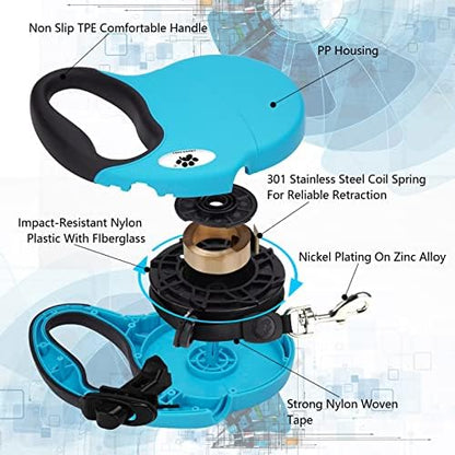 16ft Retractable Dog Leash for Medium Breed Dogs up to 44 lbs - Image 5