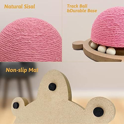 Fhiny Cats Scratching Ball, Natural Sisal Scratching Toy - Image 3