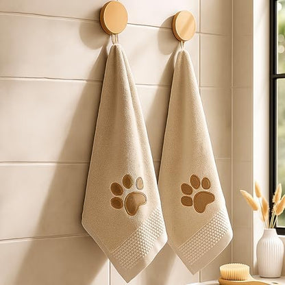 SmoothNovelty 2 Pcs Dog Paw Hand Towels - Image 6