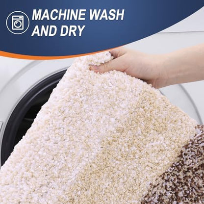OLANLY Large Bathroom Rugs 47x32, Extra Soft Absorbent Microfiber Bath Rugs - Image 5