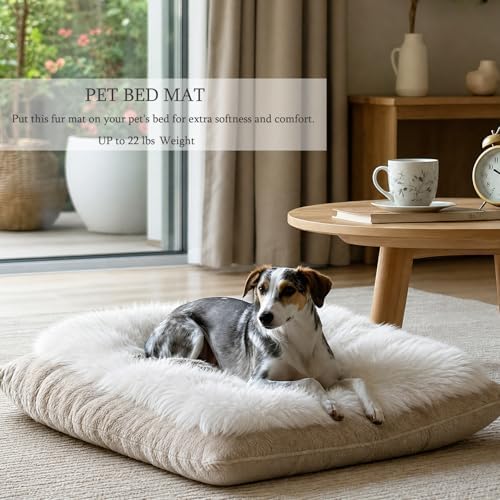 Fluffy Cat Bed Mat 19.6"x31.4" Furry Small Dog Cats Cushions - Image 3