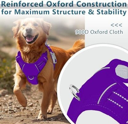 BARKBAY No Pull Dog Harness for Large Dogs, ID Tag Holder Dog Vest - Image 2
