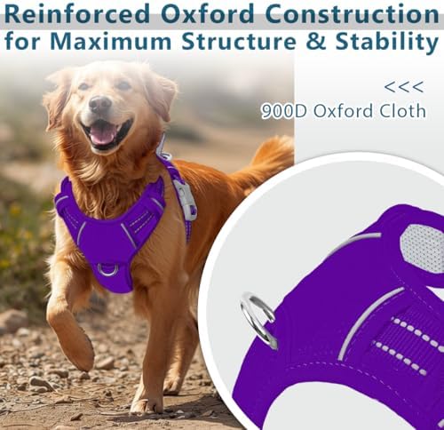 BARKBAY No Pull Dog Harness for Large Dogs, ID Tag Holder Dog Vest - Image 2