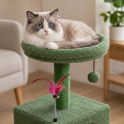 YUNIQUE Small Cat Tree for Indoor Cats, Cat Tower - Image 7