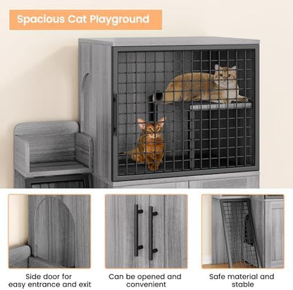 IDEALHOUSE Cat Litter Box Enclosure - Image 3