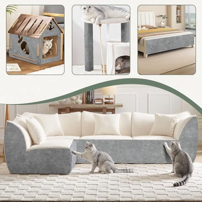 Cat Scratch Mat for Couch, 78.7x15.8 in Self-Adhesive - Image 2