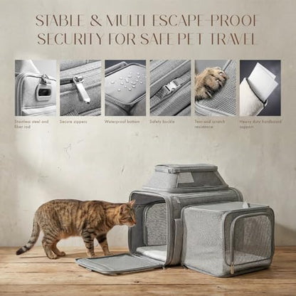 Top-Side Expandable Pet Carrier, Treat Window - Image 6