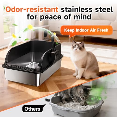 Extra Large Stainless Steel Litter Box - Image 3