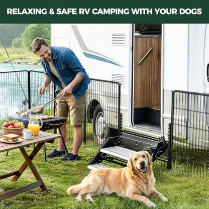 FXW Rollick Dog Playpen with RV Step Grid - Image 2