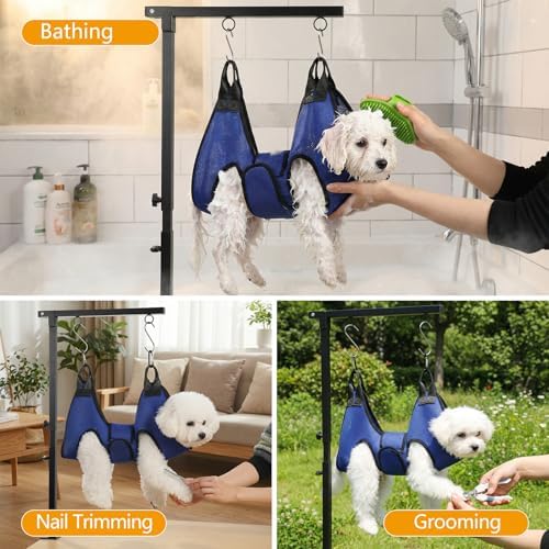 ondware Dog Grooming Arm with Hammock, Adjustable 27-37", Dual Clamp - Image 6
